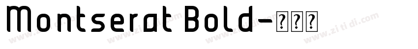 Montserat Bold字体转换